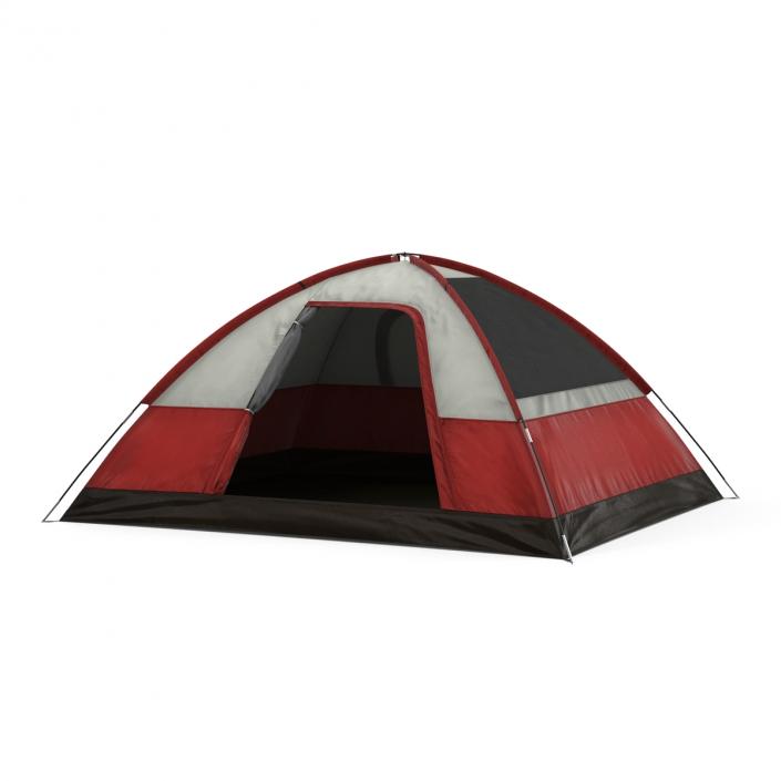 3D Dome Tent Red model