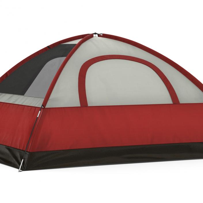 3D Dome Tent Red model