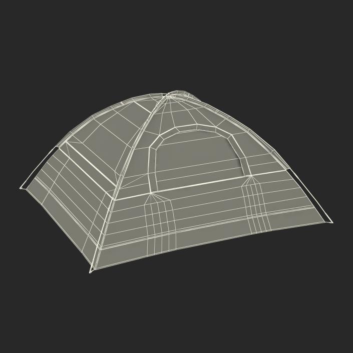 3D Dome Tent Red model