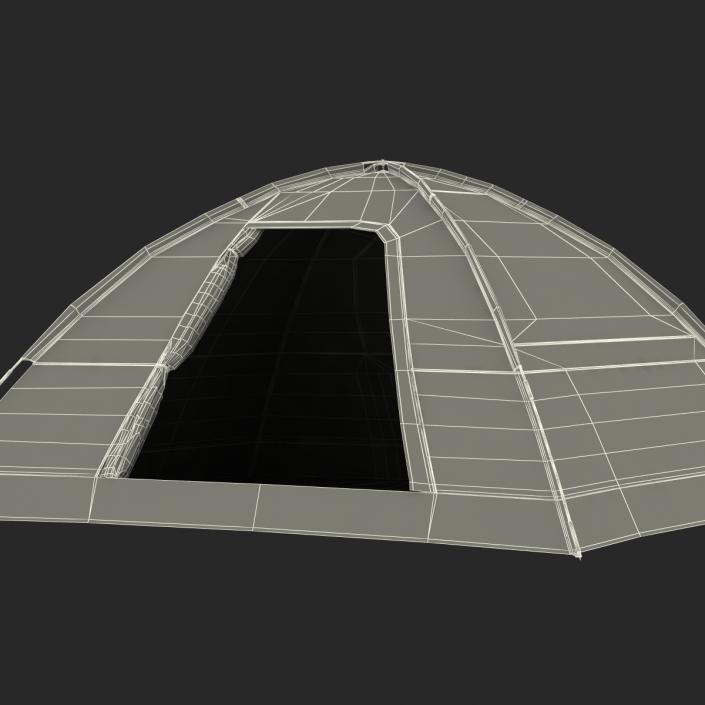 3D Dome Tent Red model