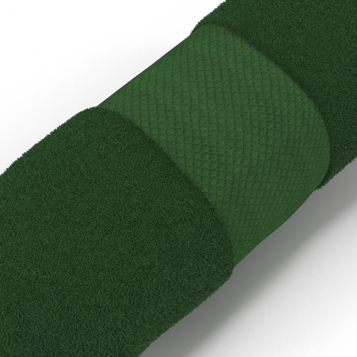 3D Rolled Towel Green model