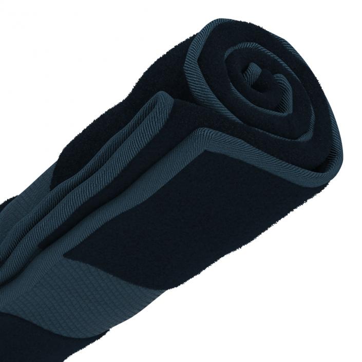 Rolled Towel Blue 3D