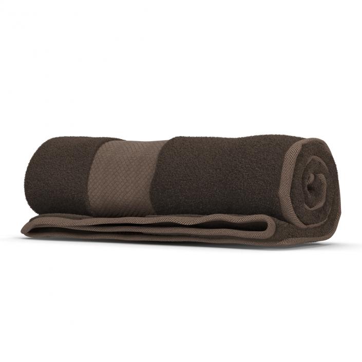 3D Rolled Towel Brown model