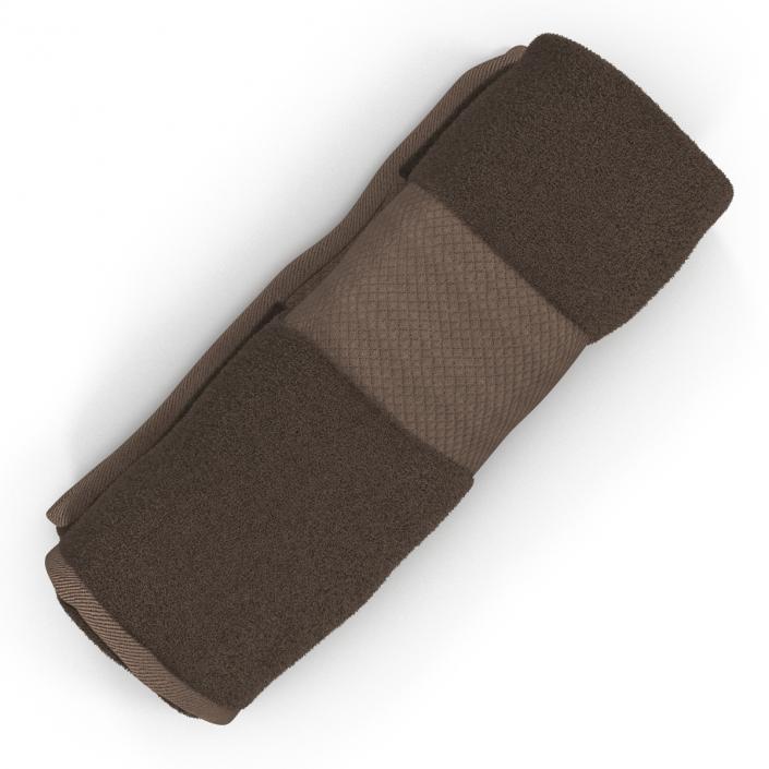 3D Rolled Towel Brown model