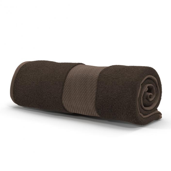 3D Rolled Towel Brown model