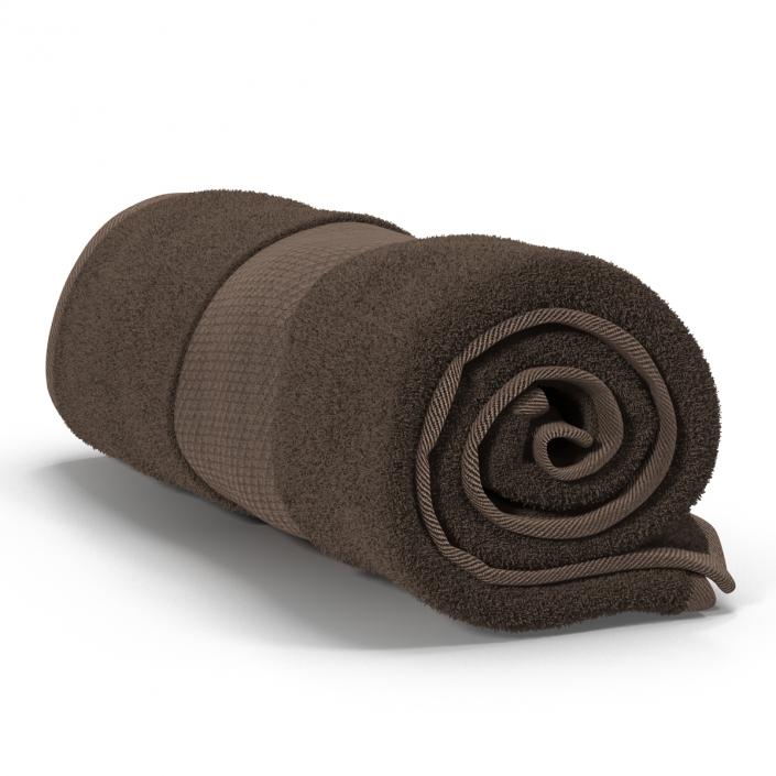 3D Rolled Towel Brown model