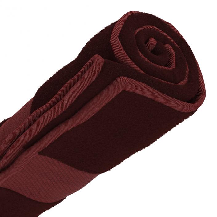 3D Rolled Towel Red