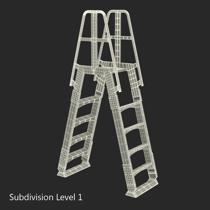 Double Sided Step Ladder 3D model