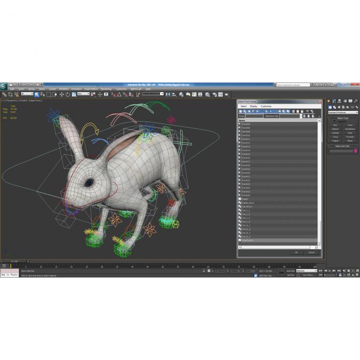 White Rabbit Rigged 3D model