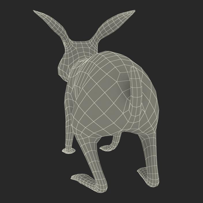 White Rabbit Rigged 3D model