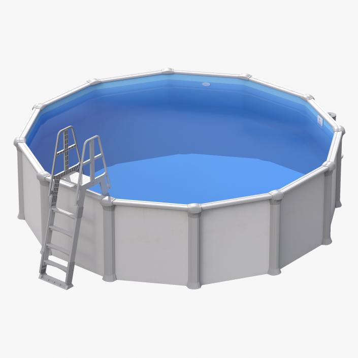 3D Above Ground Swimming Pool 2 model