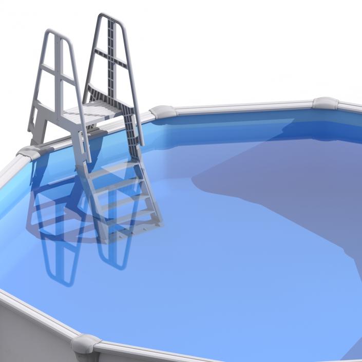 3D Above Ground Swimming Pool 2 model