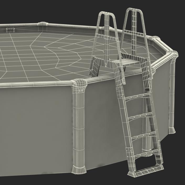 3D Above Ground Swimming Pool 2 model