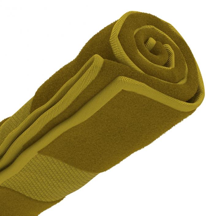 Rolled Towel Yellow 3D model