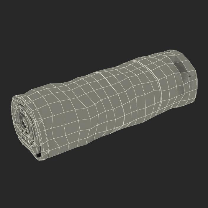 Rolled Towel Yellow 3D model