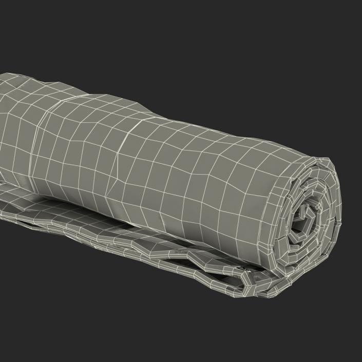 Rolled Towel Yellow 3D model