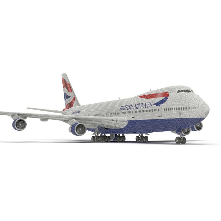 3D Boeing 747-100B British Airways