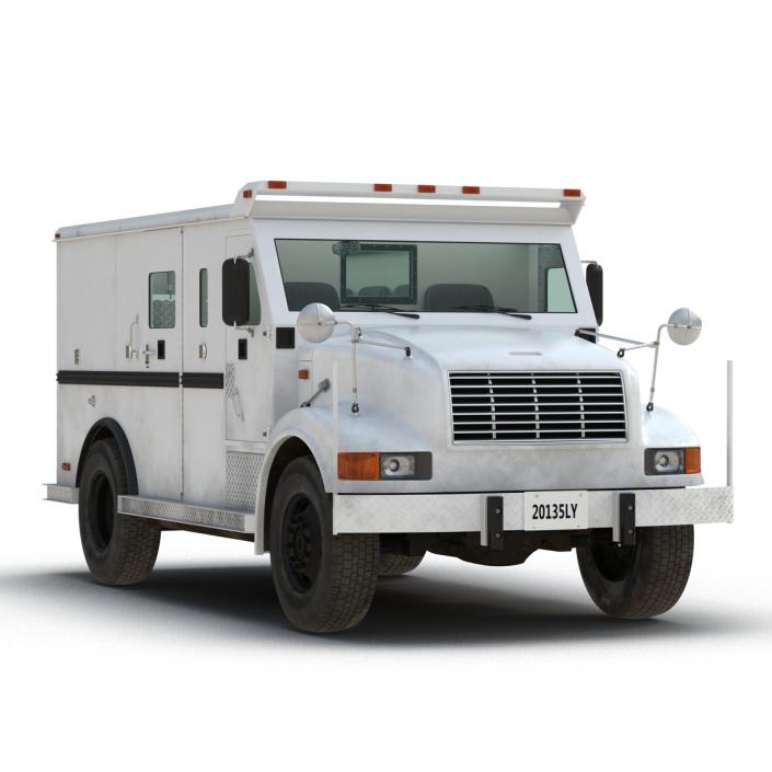 3D Bank Armored Car Rigged model