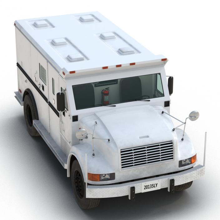 3D Bank Armored Car Rigged model