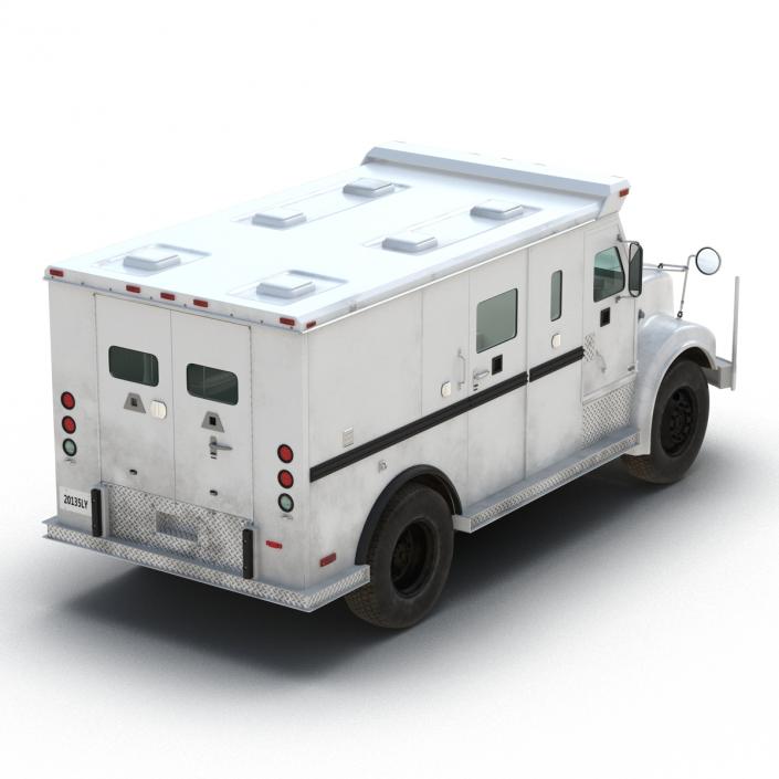 3D Bank Armored Car Rigged model