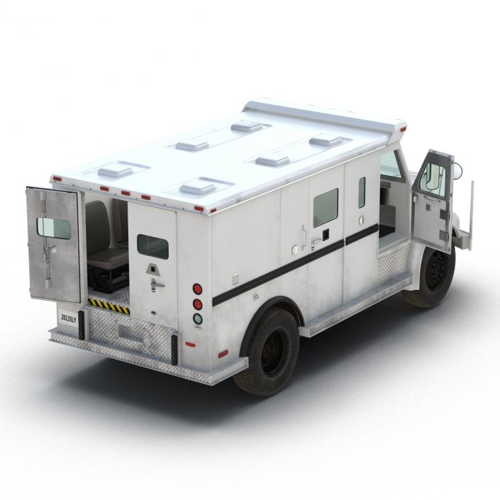 3D Bank Armored Car Rigged model