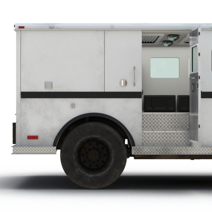 3D Bank Armored Car Rigged model