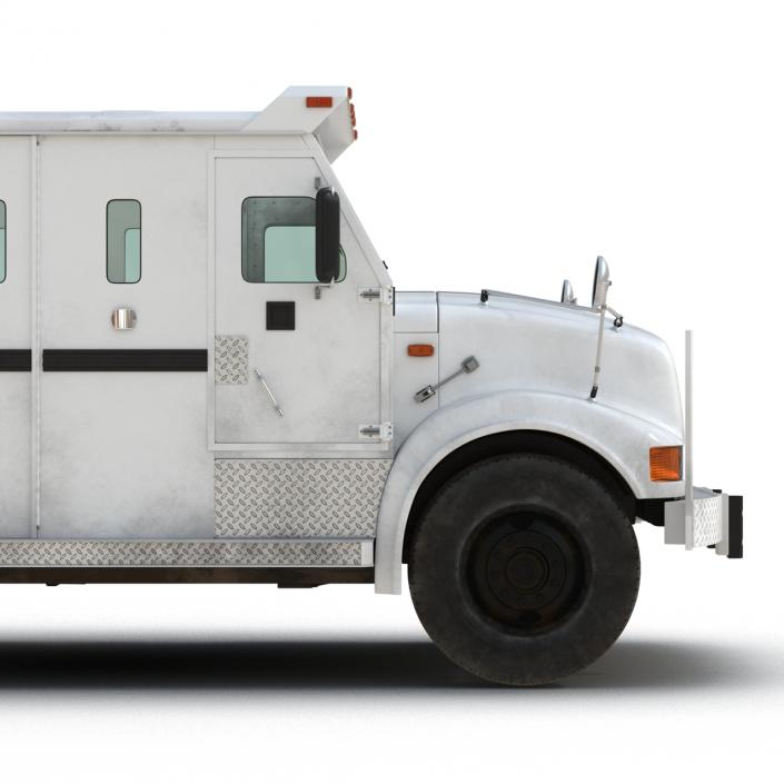 3D Bank Armored Car Rigged model