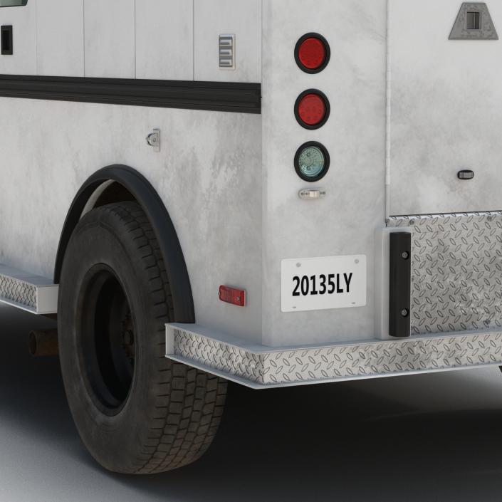 3D Bank Armored Car Rigged model