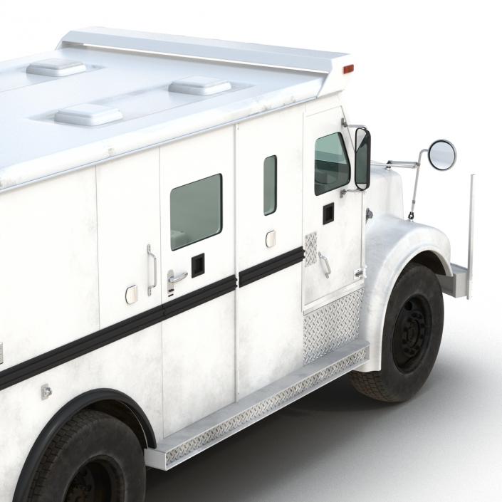 3D Bank Armored Car Rigged model