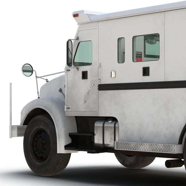 3D Bank Armored Car Rigged model