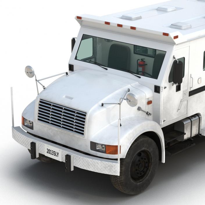 3D Bank Armored Car Rigged model