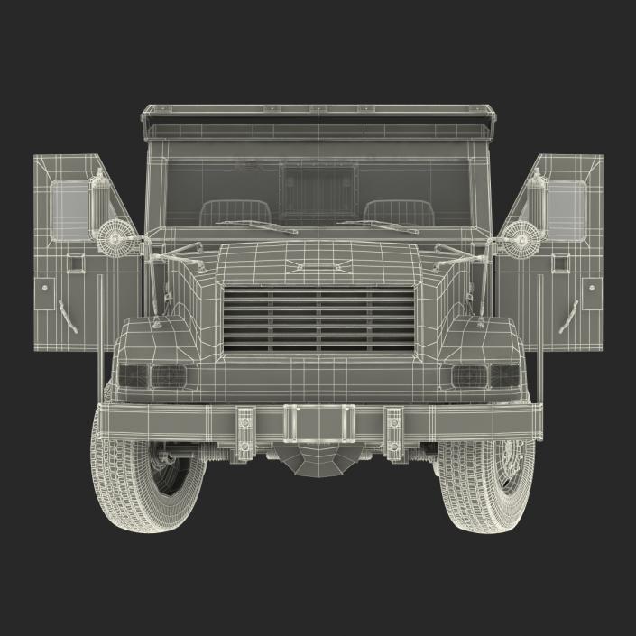 3D Bank Armored Car Rigged model