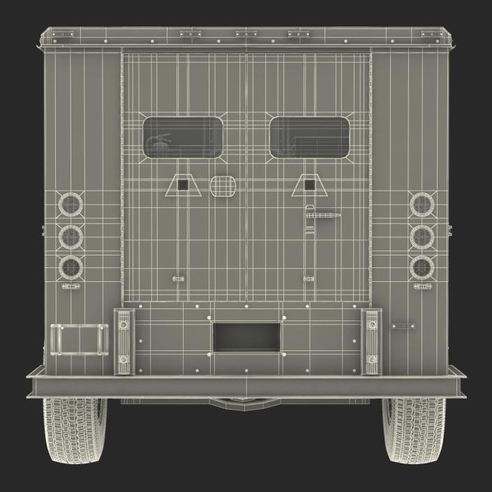 3D Bank Armored Car Rigged model