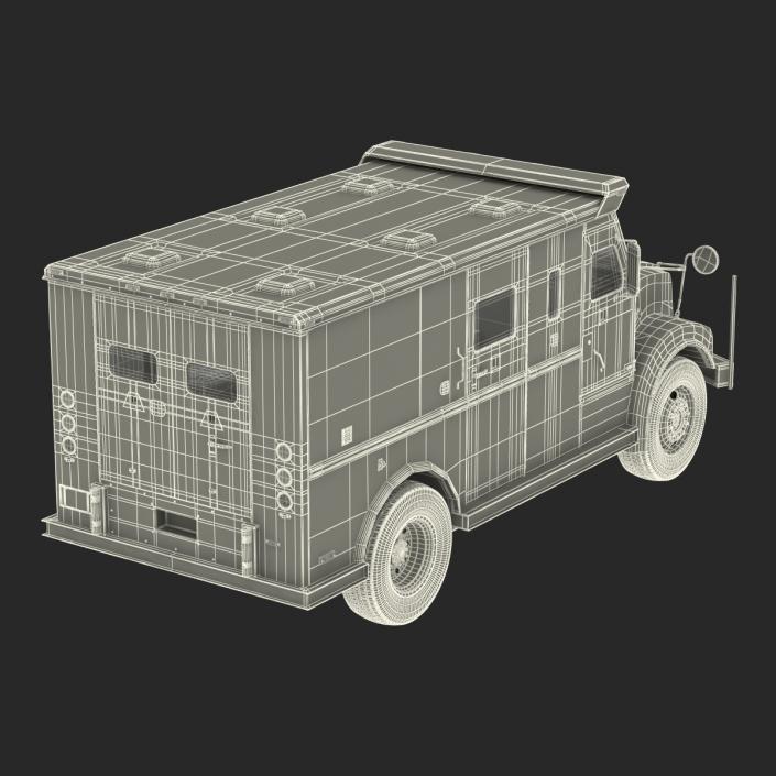 3D Bank Armored Car Rigged model