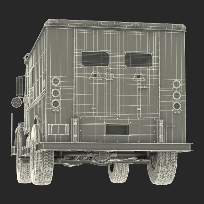 3D Bank Armored Car Rigged model