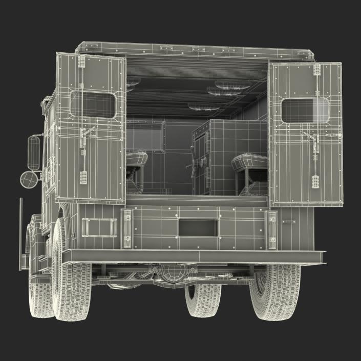 3D Bank Armored Car Rigged model