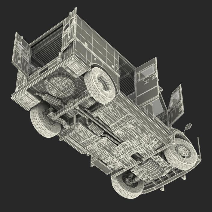 3D Bank Armored Car Rigged model