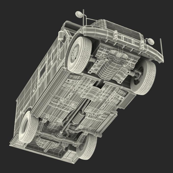 3D Bank Armored Car Rigged model