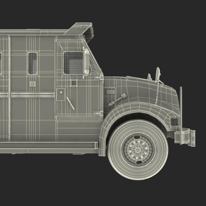 3D Bank Armored Car Rigged model