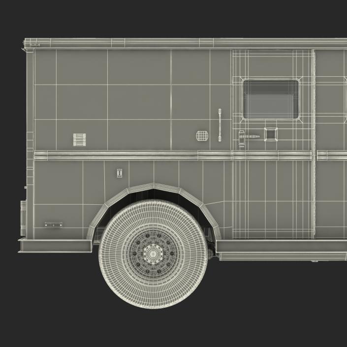 3D Bank Armored Car Rigged model