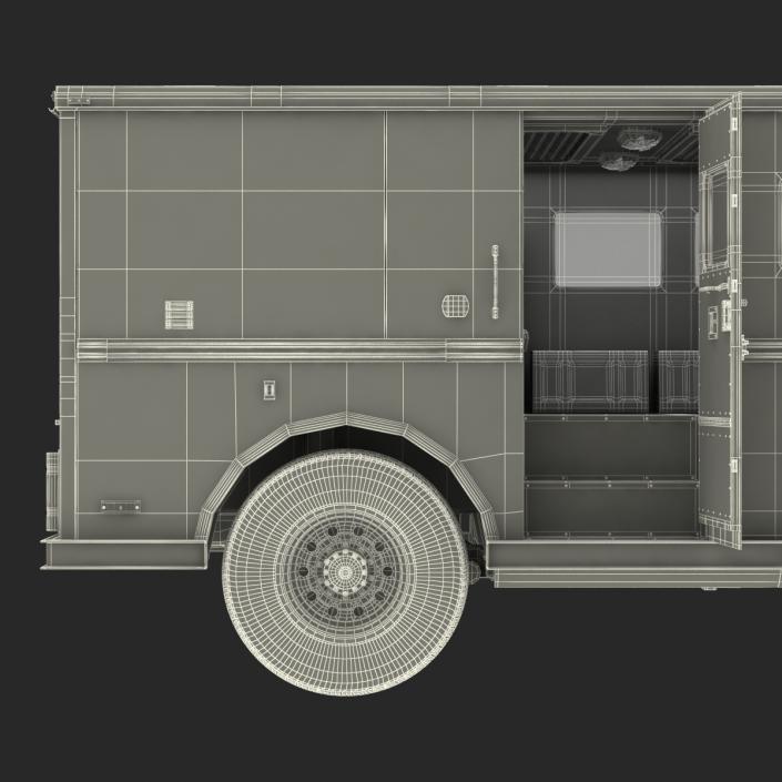 3D Bank Armored Car Rigged model