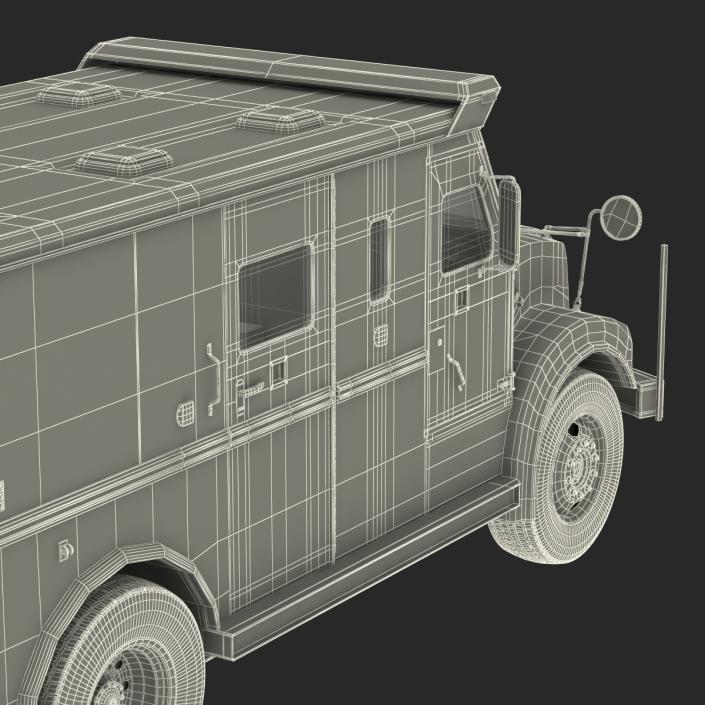 3D Bank Armored Car Rigged model