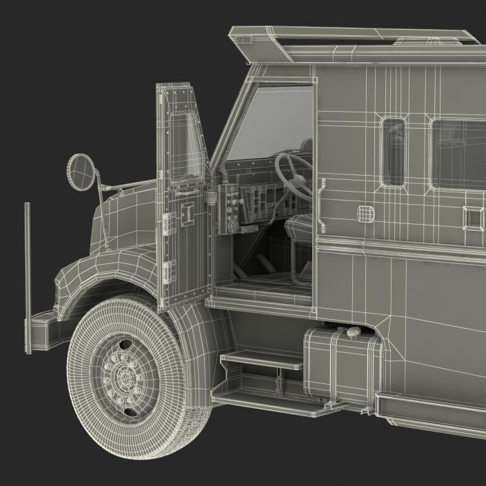 3D Bank Armored Car Rigged model