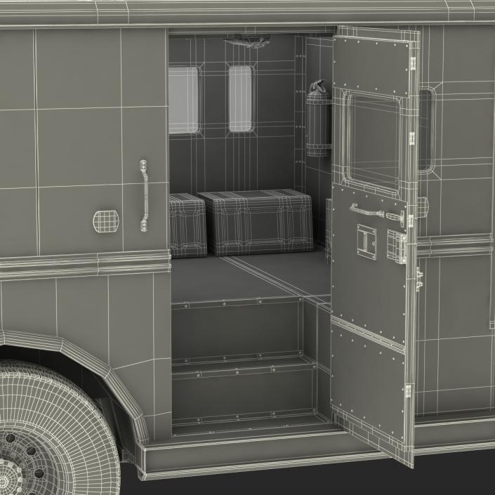 3D Bank Armored Car Rigged model