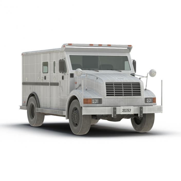 Bank Armored Car Simple Interior 3D