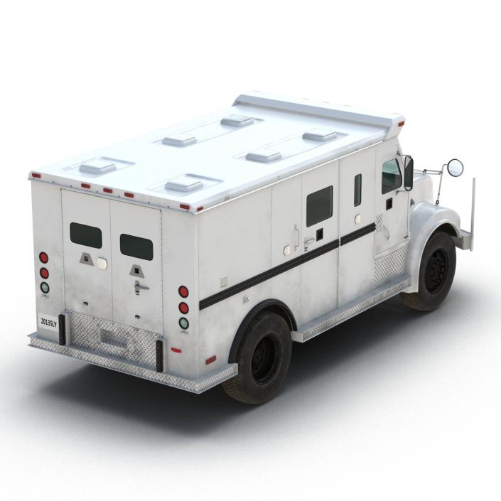 Bank Armored Car Simple Interior 3D