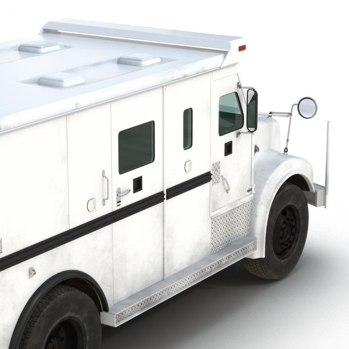 Bank Armored Car Simple Interior 3D