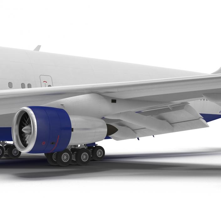 3D Boeing 747-100B British Airways Rigged model