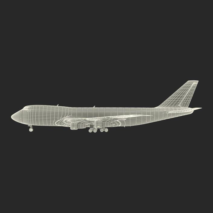 3D Boeing 747-100B British Airways Rigged model