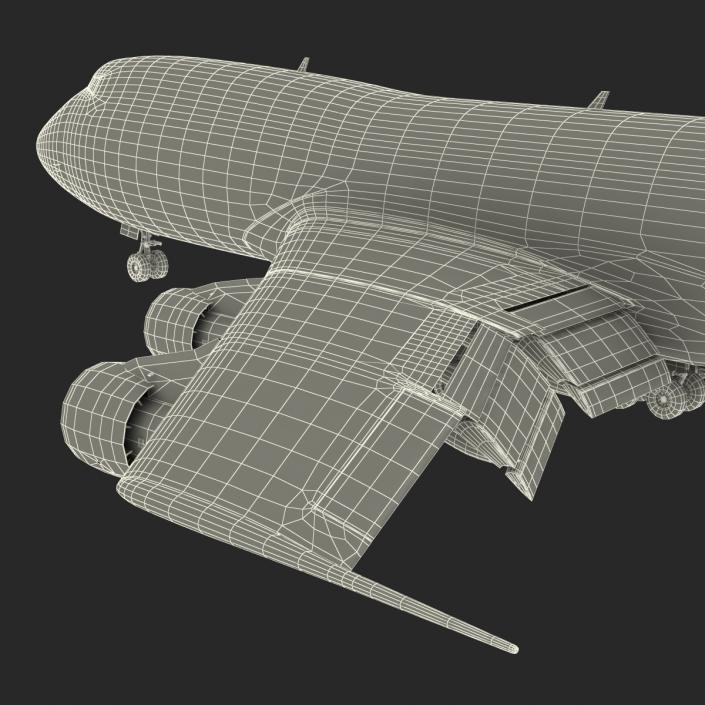 3D Boeing 747-100B British Airways Rigged model